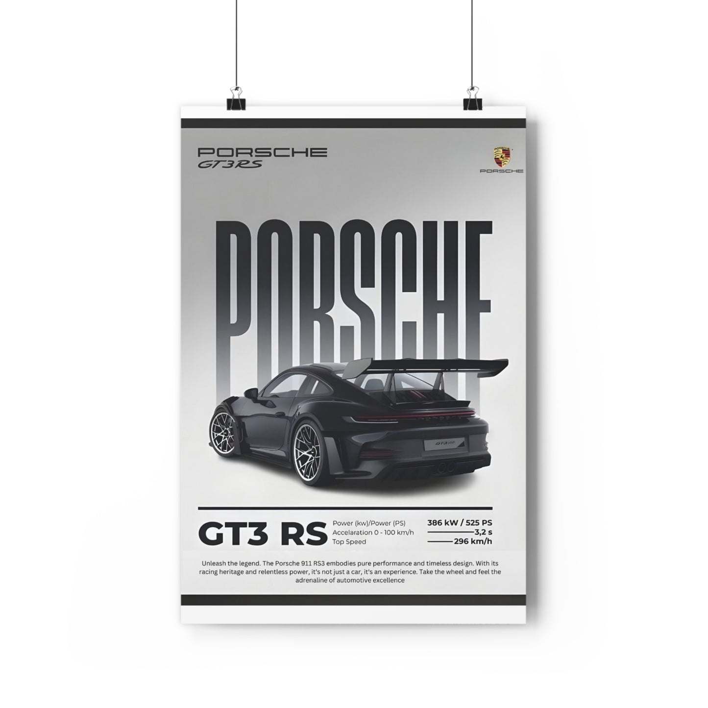 Porsche canvas art